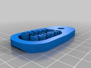 my customized key tag - easier remove 3d print model - Mito3D