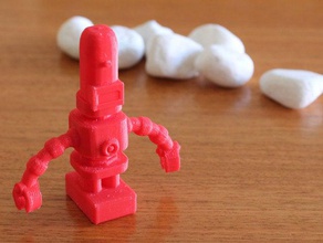 skinny jimmy supporto giocattolo & accessori di gioco giochi i robot sci fi pensatore cosa 3d print model - Mito3D