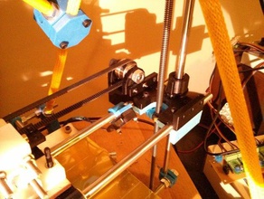 einfache, modulare x-Ende prusa lm8uu Lager 3d Drucker Teile openscad reprap x-Achse 3d print model - Mito3D