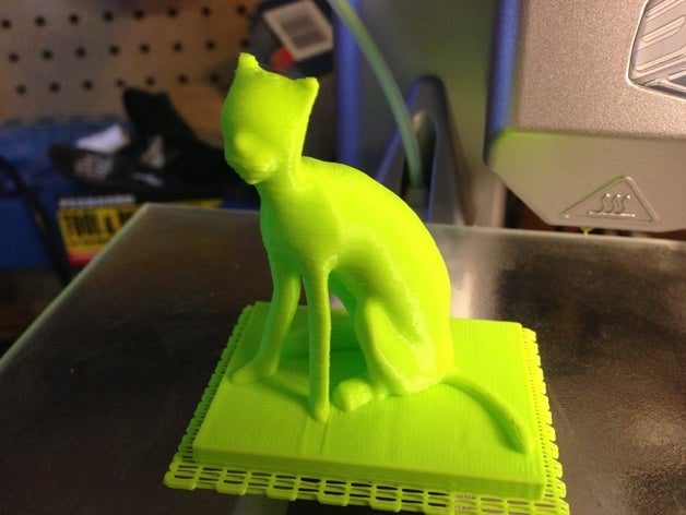 123d creature cat 01 a los animales gatos gato de 3D print model - Mito3D