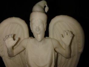 natal chorando anjo decoração árvore de do da topper dr choro 3d print model - Mito3D