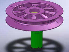 mesa giratoria de la polea modificado partes el escáner 3d print model - Mito3D