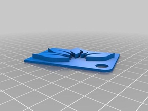4 Blätter tag Schlüsselanhänger 3d print model - Mito3D