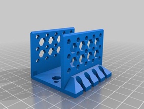 my customized cable catcher 356mm 4 slots office 3d print model - Mito3D