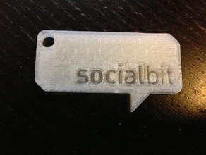 socialbit schl&atilde&frac14sselanh&atilde&currennger signs logos key 3d print model - Mito3D
