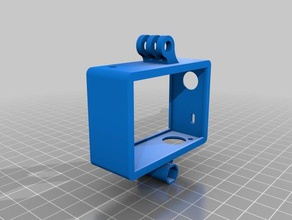 gopro hero 3 bare case camera go pro hero3 3d print model - Mito3D