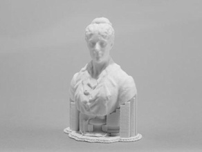 graça kimball busto de mármore esculturas 3d print model - Mito3D