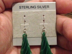 christmas tree winter solstice earrings jewelry evergreen 3d print model - Mito3D