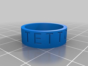 prova anello 1 anéis personalizado 3d print model - Mito3D