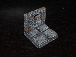 openforge freccia fessura pareti in pietra giocattolo & accessori di gioco dnd piastrelle dungeon miniature pathfinder rpg da tavolo terreno 3d print model - Mito3D