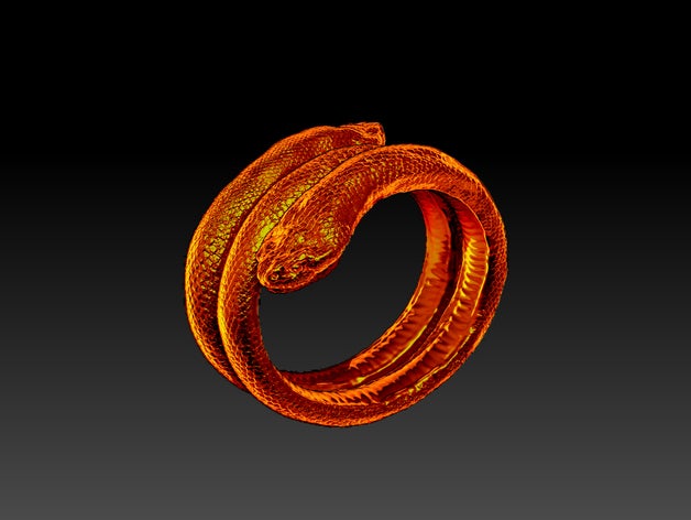 2 yılan bilezik yöneldi çift başlı fantezi takı nick nickiacobbocom iacobbo çıngırak çıngıraklı cilt kafa derisi doku 3D print model - Mito3D