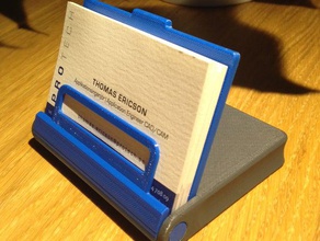 flip-up de cartão visita stand caso office negócio titular do 3d print model - Mito3D