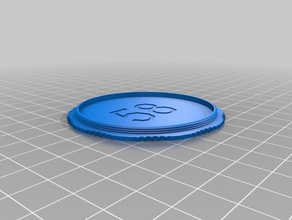 58mm 200 tolerância câmera personalizado 3d print model - Mito3D