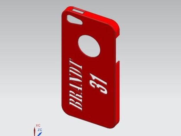 brandt iphone 5 case 3d printer parts nascar 3D print model - Mito3D
