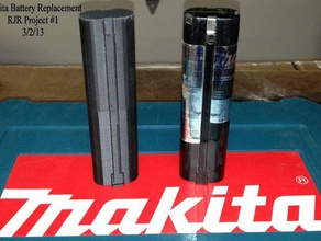 makita 96-Batterie-Kasten Maschine tools 12v 12 volt 3d drill power-tool rechargable sah 3d print model - Mito3D