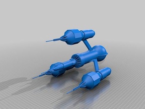 liberatore i veicoli 7 balkes blakes fi model sci sci-fi ship space star tv 3d print model - Mito3D