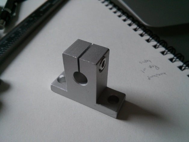 adafruit 8mm asta di sostegno il fai da te cuscinetto cnc modello parte sketchup 3D print model - Mito3D
