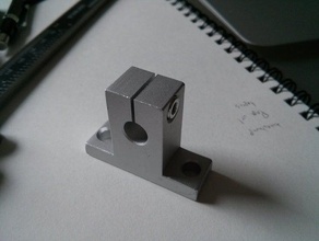 adafruit 8mm rod support diy Lager cnc Modell Teil sketchup 3d print model - Mito3D