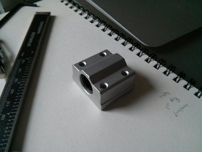adafruit small linear bearing diy cnc model sketchup 3d print model - Mito3D