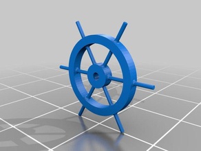 boat wheel parts boats ship ships wheels steering 3d print model - Mito3D
