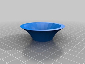 mon personnalisés étoilé curvy bol de la coupe du vase les conteneurs 3d print model - Mito3D