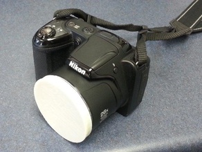 nikon coolpix l320 595mm friction-fit lens cap camera lenscap 3d print model - Mito3D