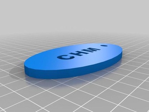 name tag example keychains 3d print model - Mito3D