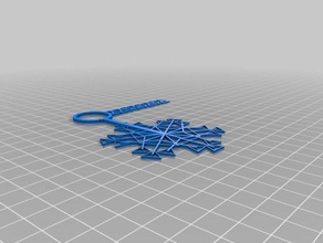 my customized blizzard mailable snowflake ornaments updated 4x decor 3d print model - Mito3D