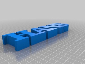 meu texto personalizado porta-lápis sinais e logotipos 3d print model - Mito3D
