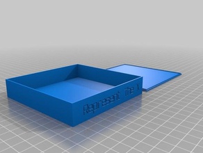 mi cuadro de representar a x los contenedores personalizado 3d print model - Mito3D