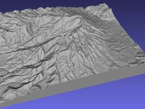 galeras Vulkan pasto in Kolumbien lernen 3d-Karte Geodäsie Geographie relief topographische Topographie 3d print model - Mito3D