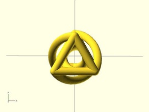twisted çekilmiş Kare matematik sanatı üçgenler Trigonometri twistedtriangle 3d print model - Mito3D