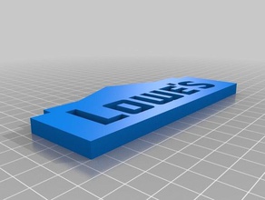 lowe's home improvement warehouse logo signs & logos homemade depot lowes impr 3d print model - Mito3D