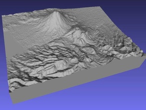 arenal volcano - costa rica learning 3d map geodesy geology raised relief topographical topography 3d print model - Mito3D