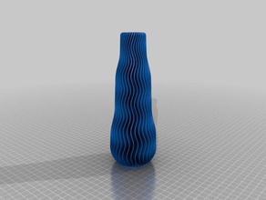 wave 2d art 3d print model - Mito3D