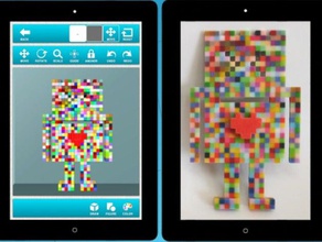 pixel des images clipart jouets & accessoires de jeux app art facile la modélisation pixels 3d print model - Mito3D