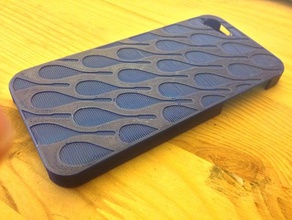 squash racquet patterned iphone 5 case mobile iphone5 3d print model - Mito3D