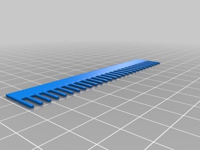 basic comb v02 other 3d blender flat household tool useful 3d print model - Mito3D