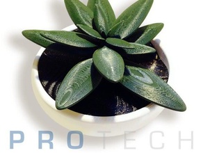 green flower pot decor flowerpot flowers plants plant 3d print model - Mito3D