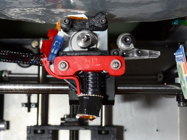 j-head adapter solidoodle 2 3d printer parts extruder hotend jhead mount 3D print model - Mito3D
