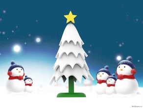 christmas tree snow winter xmas trees 3d print model - Mito3D