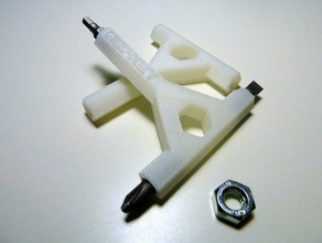 repkey andere 3d arcol nützlich bit bit-Halter hex m8 reprap tool Schraubenschlüssel 3d print model - Mito3D