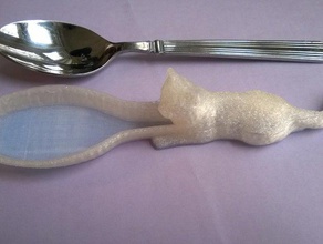 gatto cucchiaio di remix cucina & sala da pranzo cat il 3d print model - Mito3D