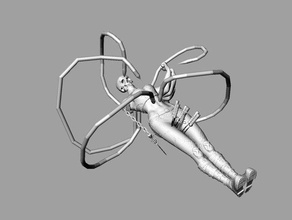 fisicità mente di malati art braccio lama corpo catena mano coltello scheletro cranio 3d print model - Mito3D