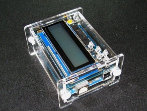 arduino adafruit lcd shield case computer keypad 3d print model - Mito3D