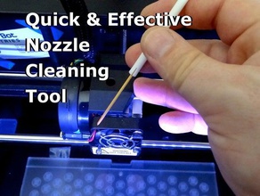 nozzle cleaning tool 3d printer accessories cleaner extruder replicator 2 useful 3d print model - Mito3D