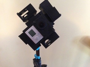 go pro 360 degree attachement camera gopro hero 3 3d print model - Mito3D