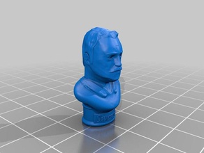 ron swanson busto resculpt esculturas do 3d print model - Mito3D