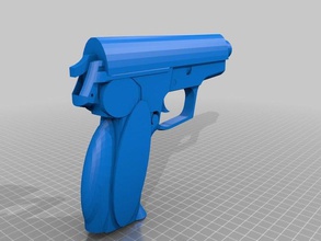 practice gun hobby hand 3d print model - Mito3D