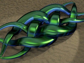 bezier curves knots script blender decor celtic parametric 3d print model - Mito3D